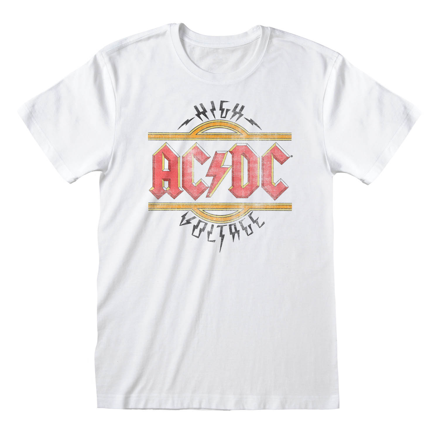 Vintage High Voltage T-Shirt weiß - AC/DC