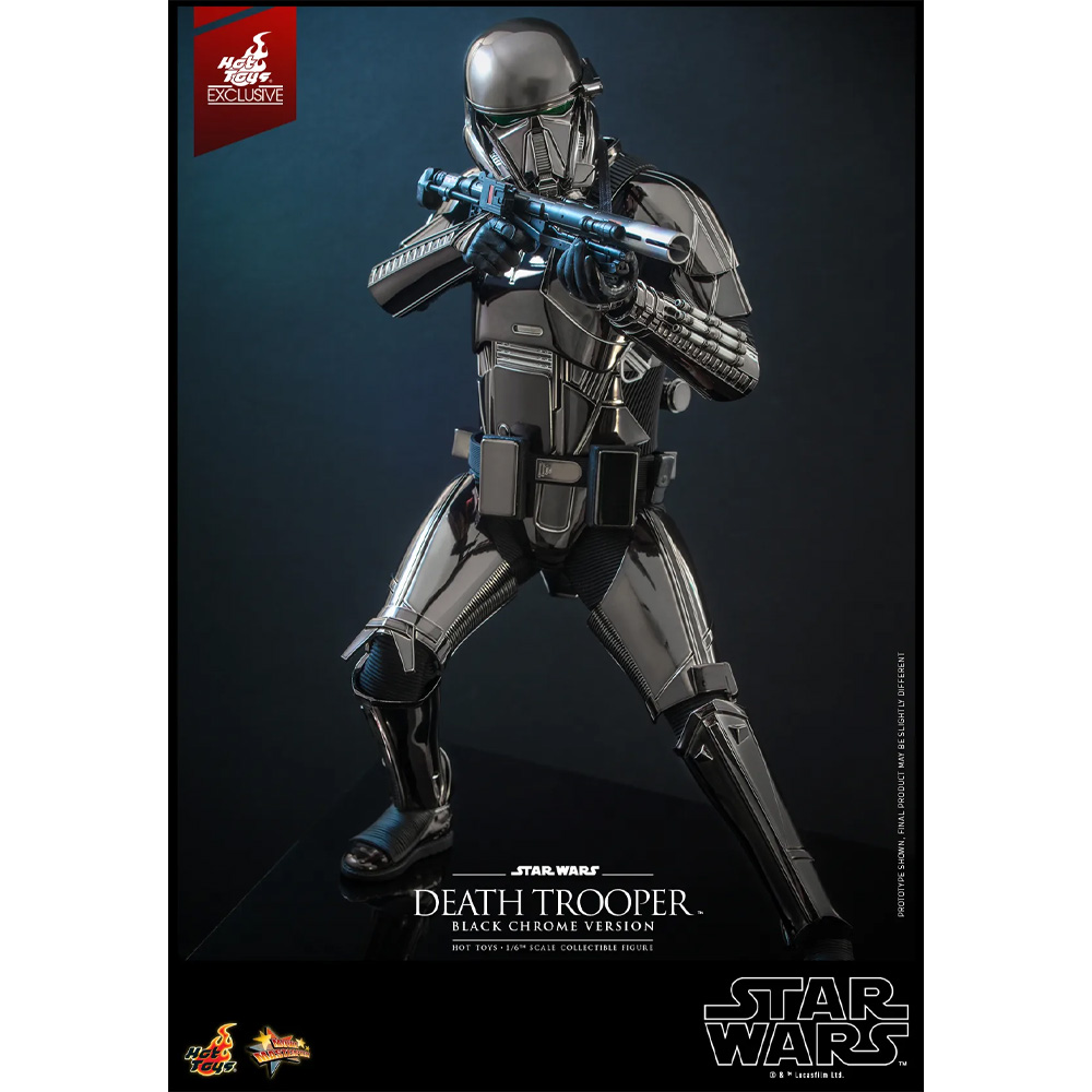 Hot Toys Figur Death Trooper (Black Chrome) - Star Wars