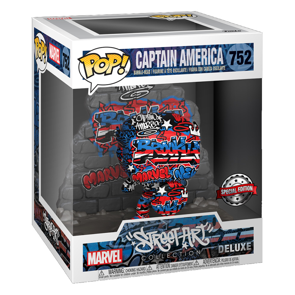 Funko POP! Captain America Graffiti (Special Edition) - Marvel