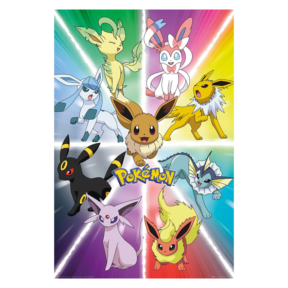 Eevee Evolution Maxi Poster - Pokémon Eevee Evolution Maxi Poster - Pokémon