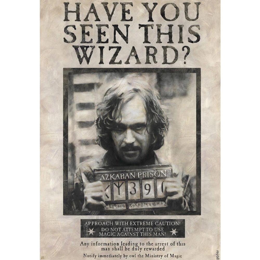 Wanted Sirius Black Maxi Poster - Harry Potter Wanted Sirius Black Maxi Poster - Harry Potter