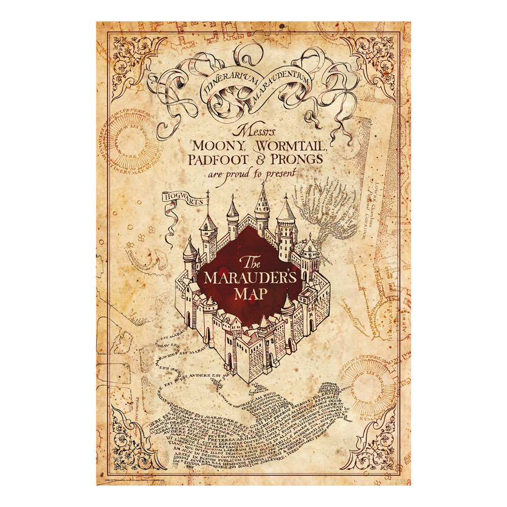 Karte des Rumtreibers Maxi Poster - Harry Potter