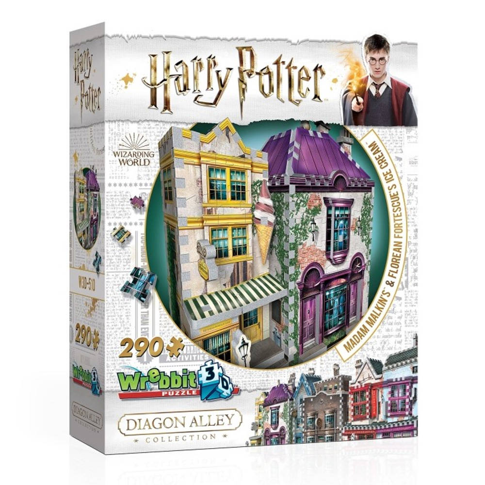 3D Puzzle Madam Malkins Anzüge & Florean Fortescues Eissalon - Harry Potter