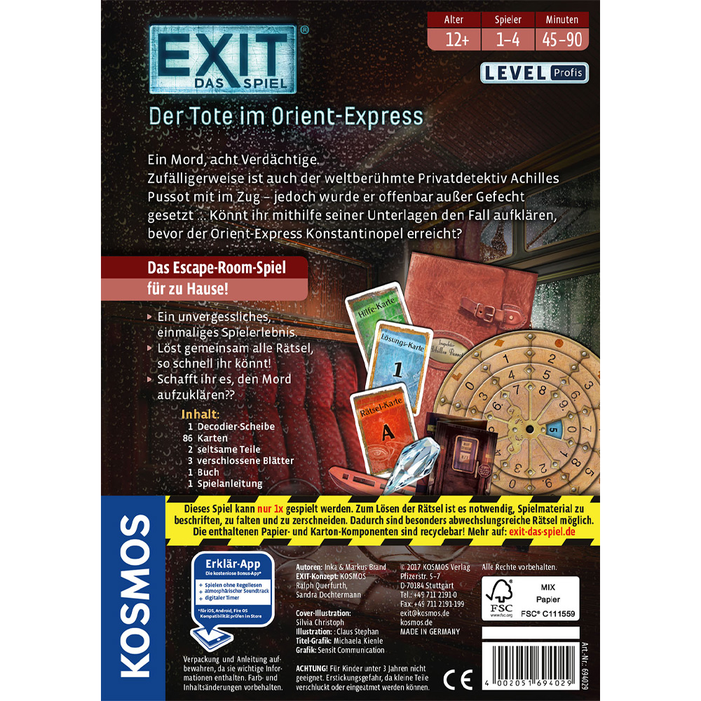 Der Tote im Orient-Express - EXIT Das Spiel (Level Profis)