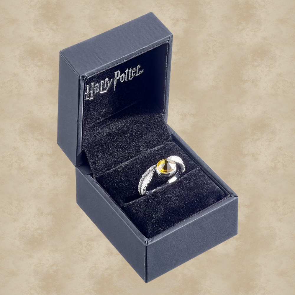 Goldener Schnatz Ring mit Swarovski Kristallen - Harry Potter