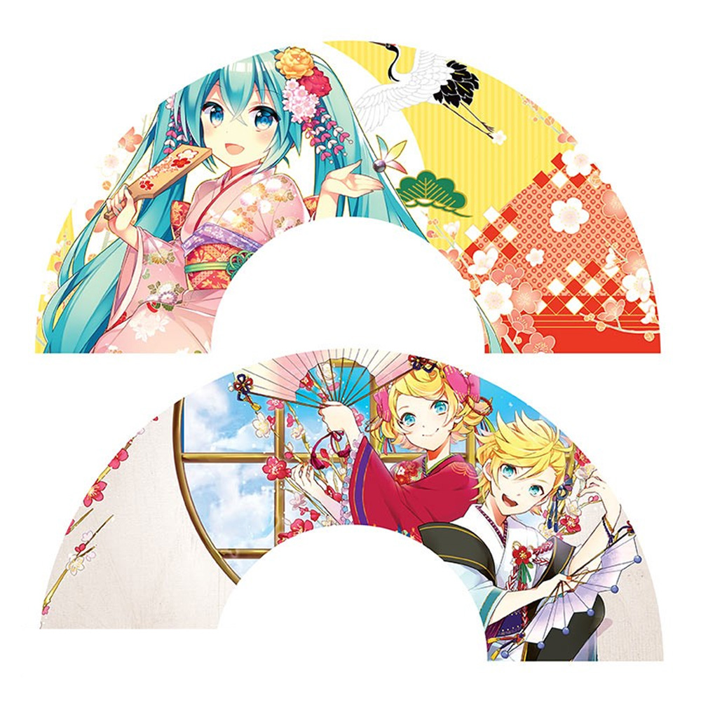 Hatsune Miku & Twins Kimono Fächer