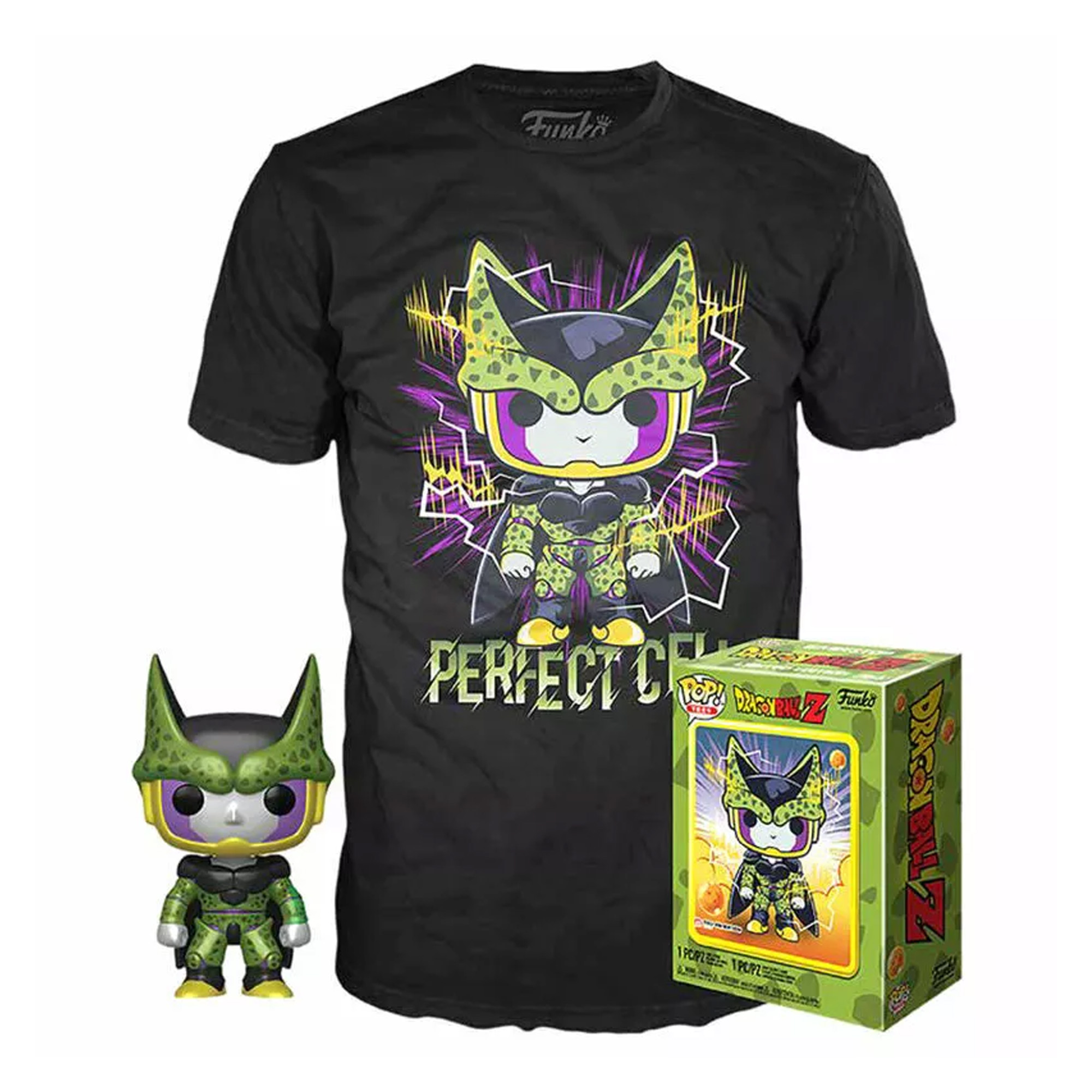 Perfect Cell T-Shirt mit Funko POP! (XL) - DragonBall Z