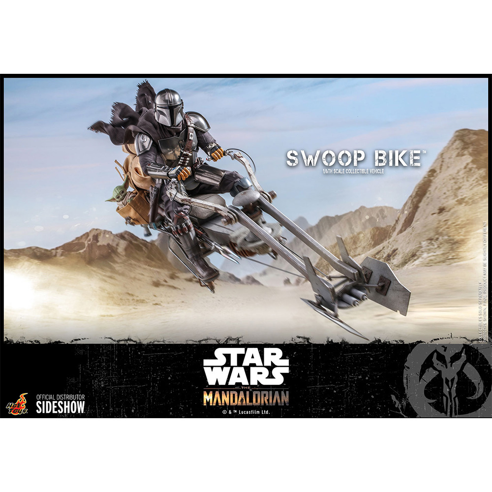 Hot Toys Figur Swoop Bike with Grogu - Star Wars The Mandalorian