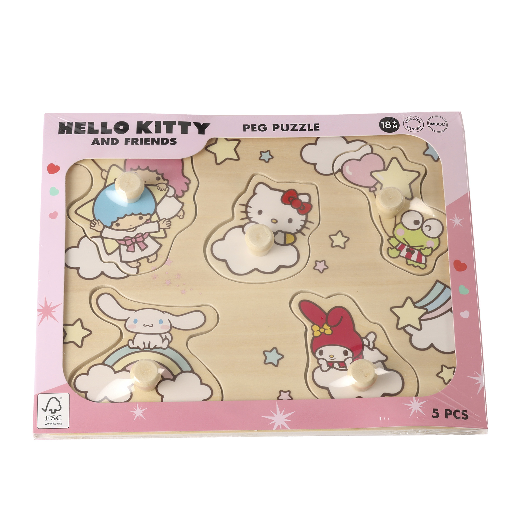 Hello Kitty Steckpuzzle mit Griffen