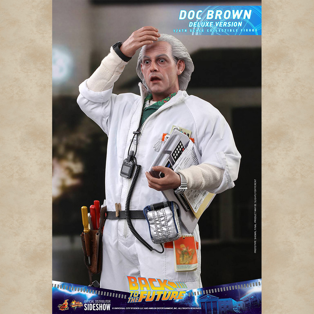 Hot Toys Figur Doc Brown (Deluxe) - Back to the Future