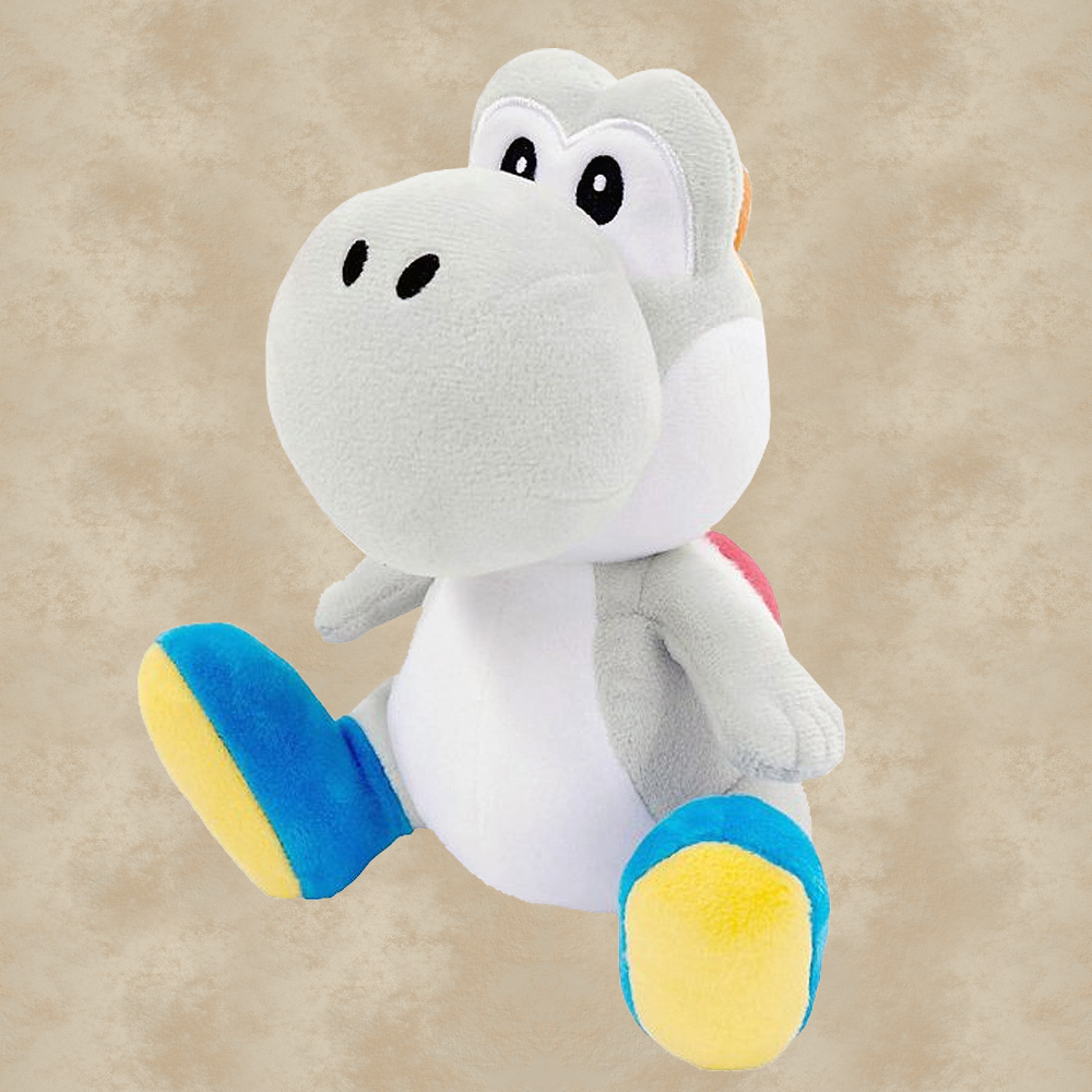 Yoshi Plüschfigur weiß (16 cm) - Super Mario