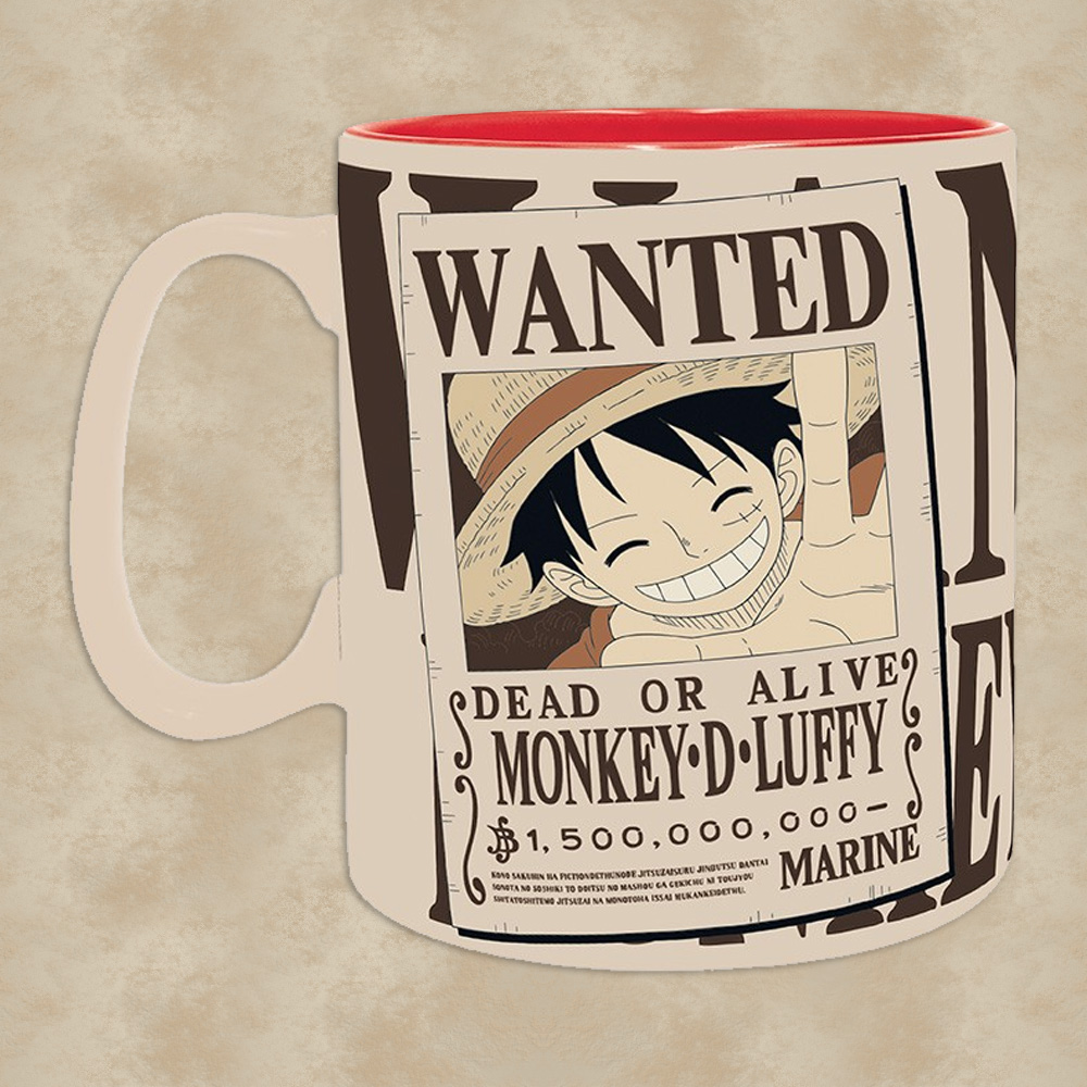 King Size Tasse Luffy Wanted - One Piece