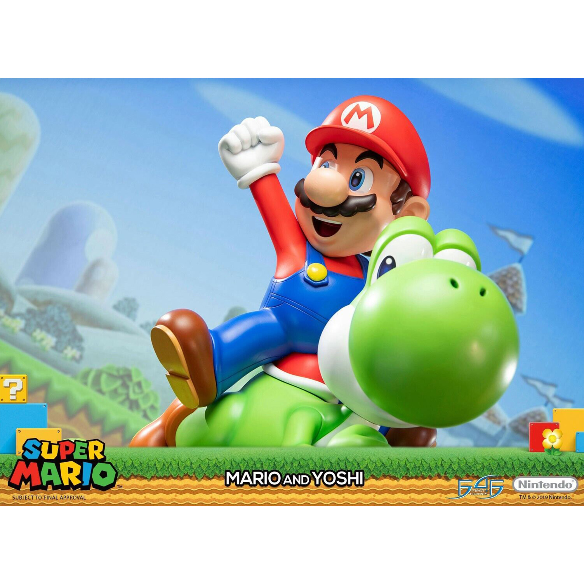 Mario und Yoshi Statue (48 cm) - Super Mario
