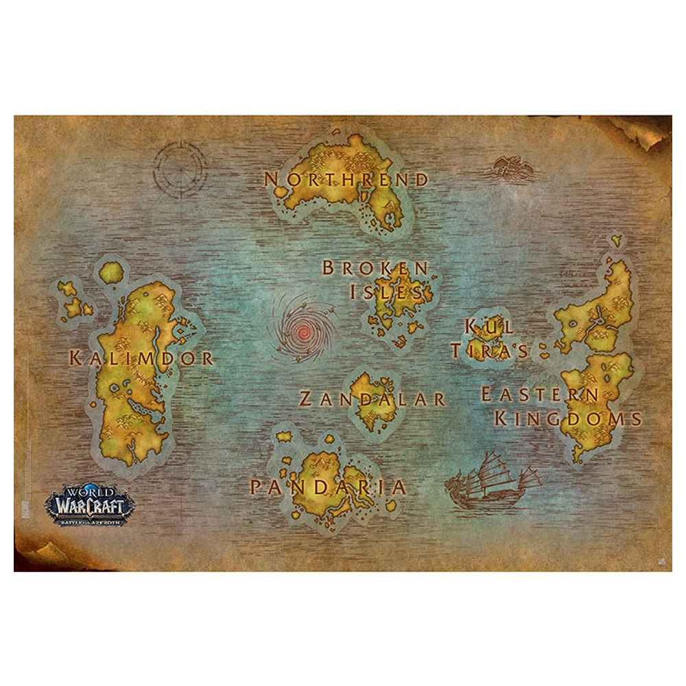 Karte Maxi Poster - World of Warcraft