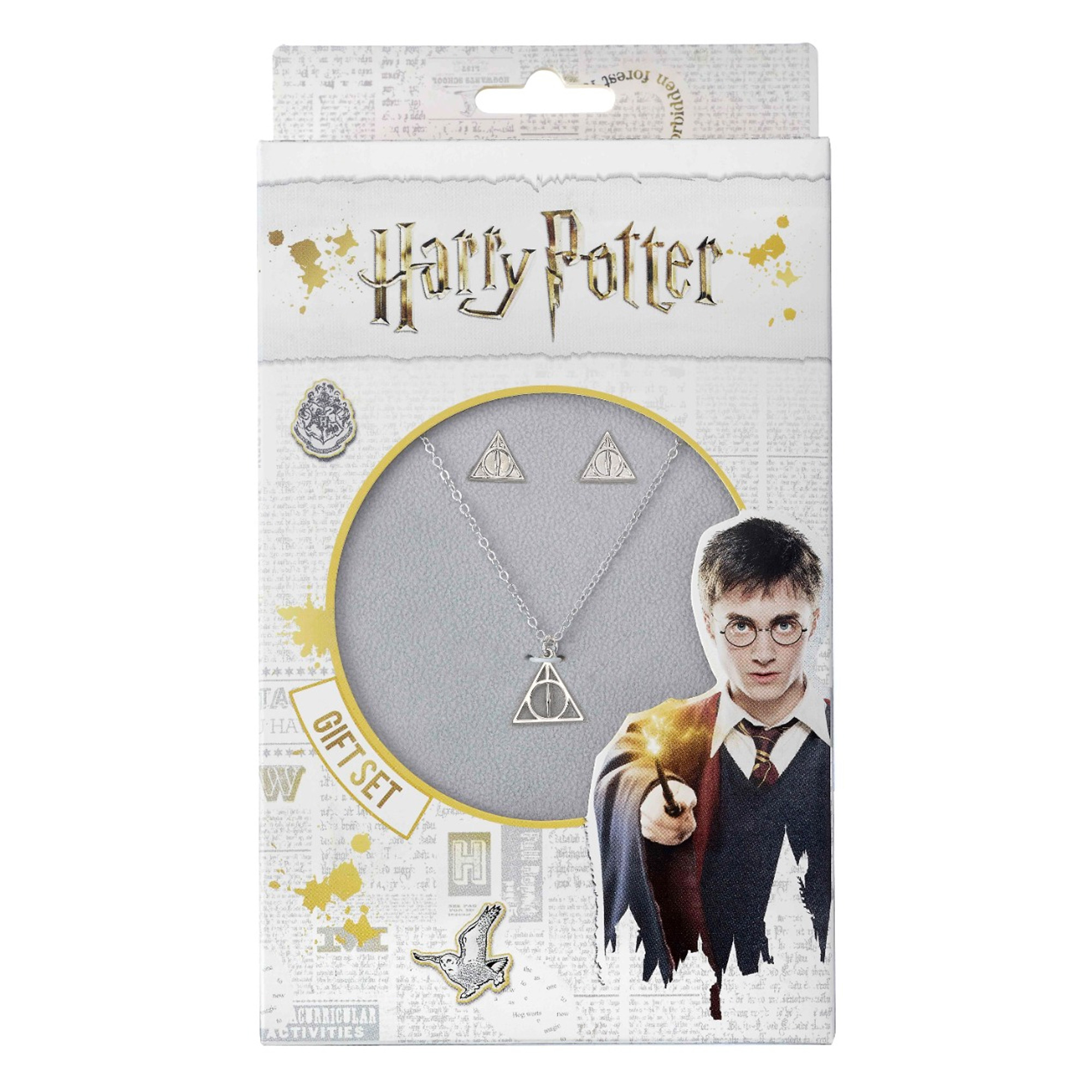 Deathly Hallows Halskette & Ohrstecker Geschenkset - Harry Potter