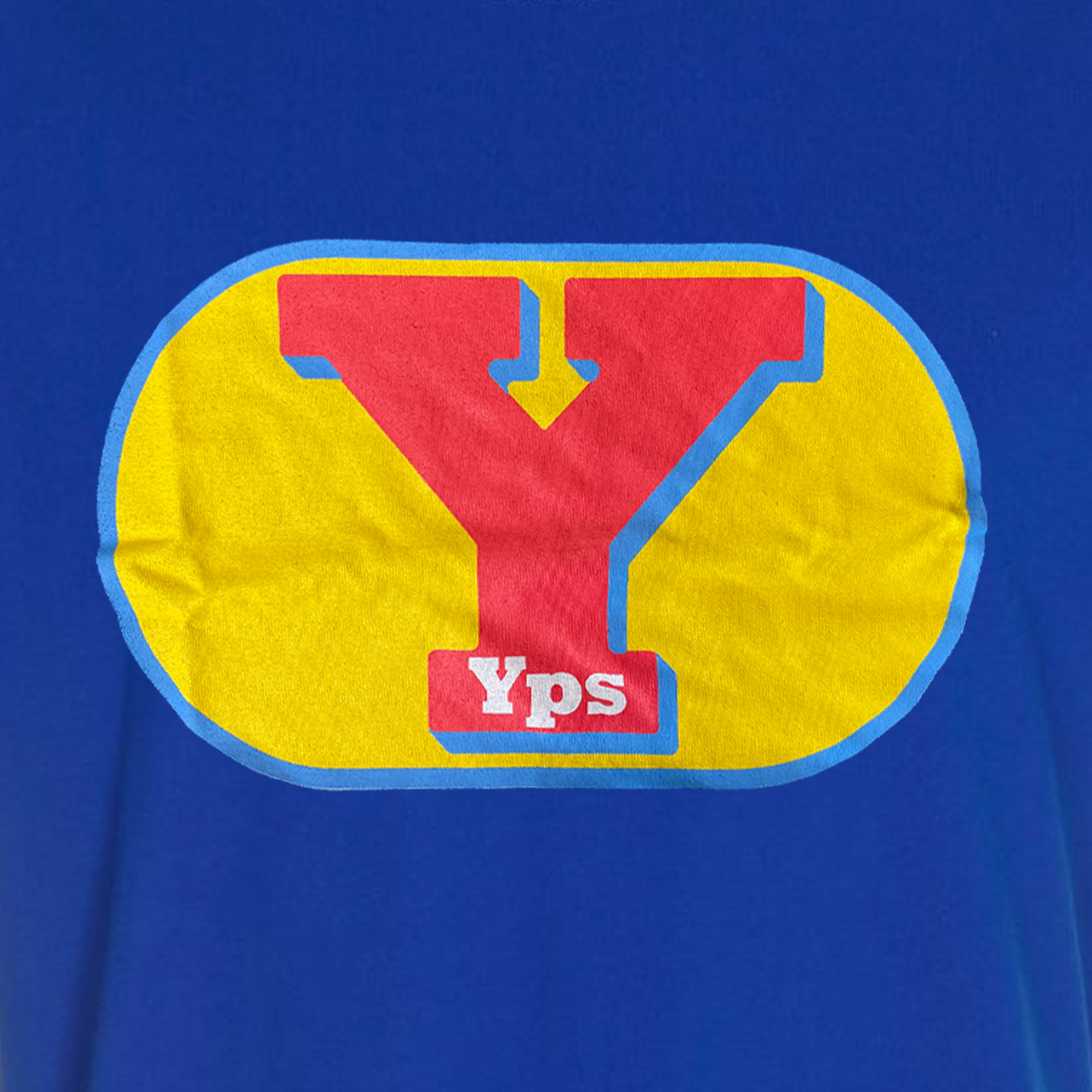 Yps Logo T-Shirt blau (Größe L)