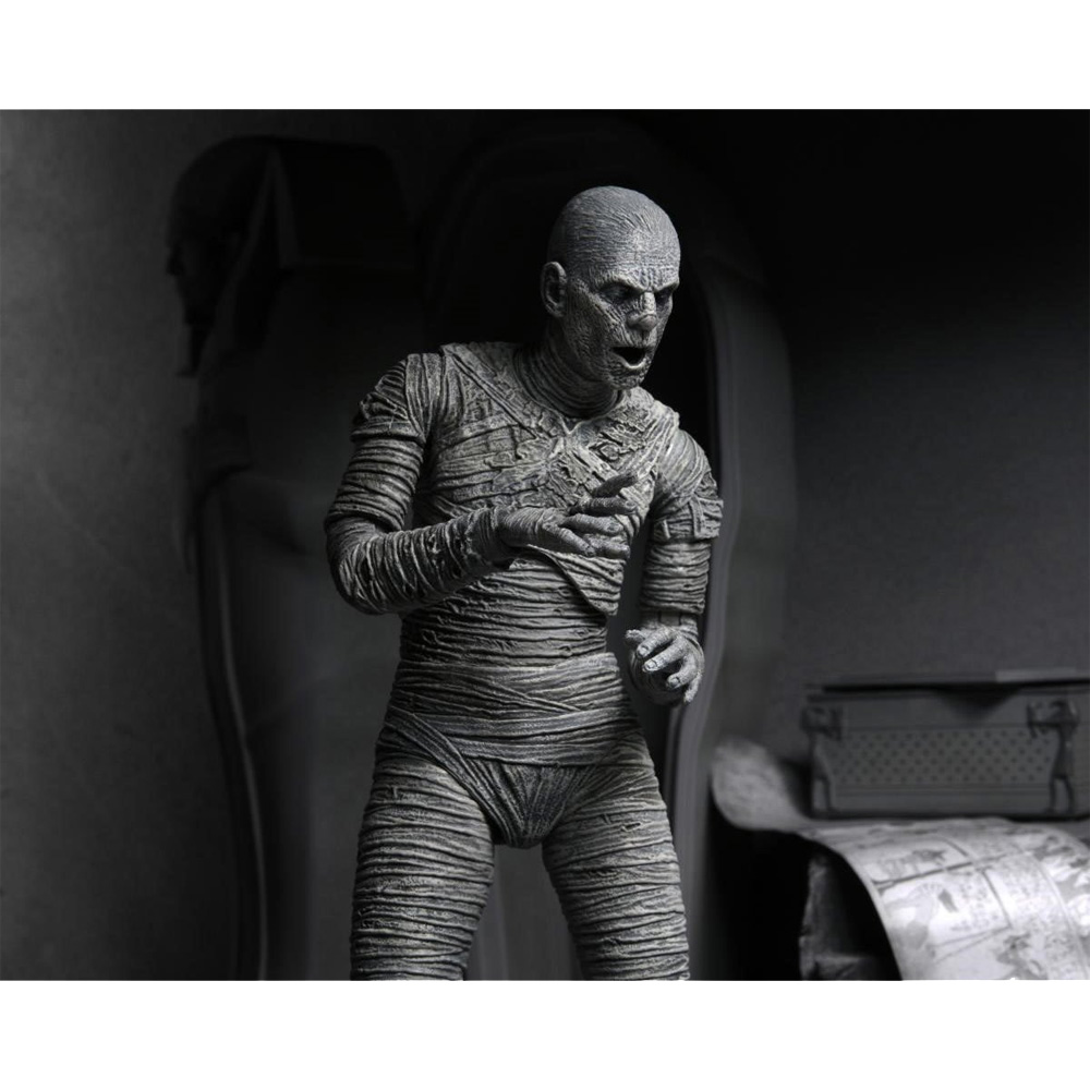 Ultimate Black and White Mummy Action Figur - Universal Monsters
