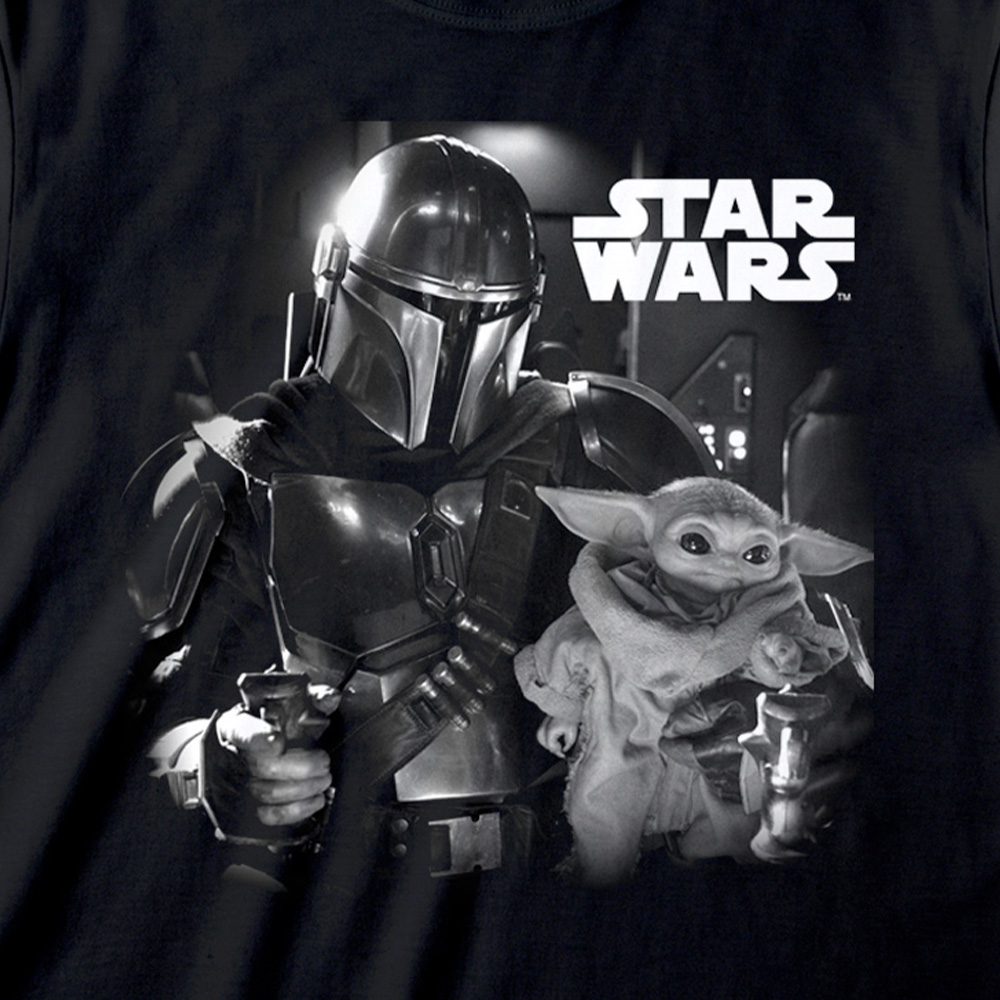 Black & White Photo T-Shirt - Star Wars The Mandalorian