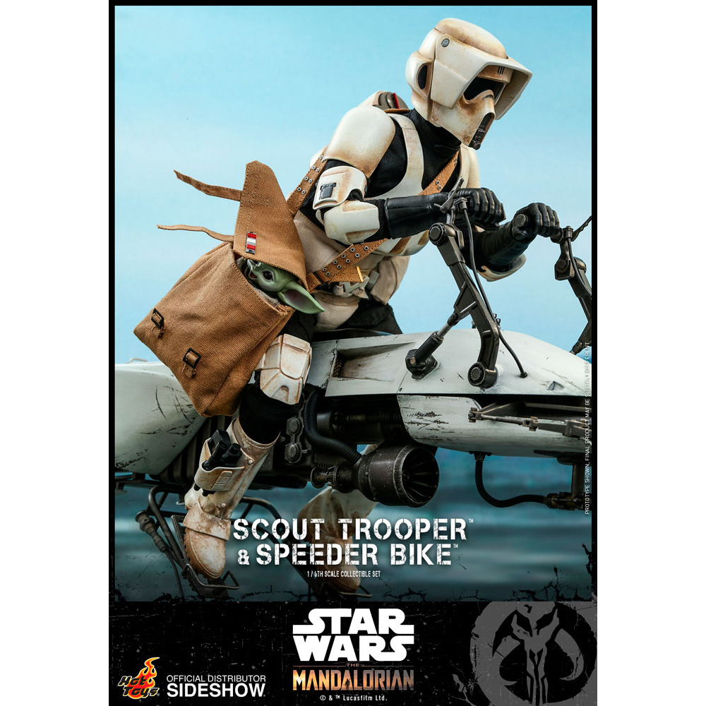 Hot Toys Figur Scout Trooper and Speeder Bike - Star Wars The Mandalorian