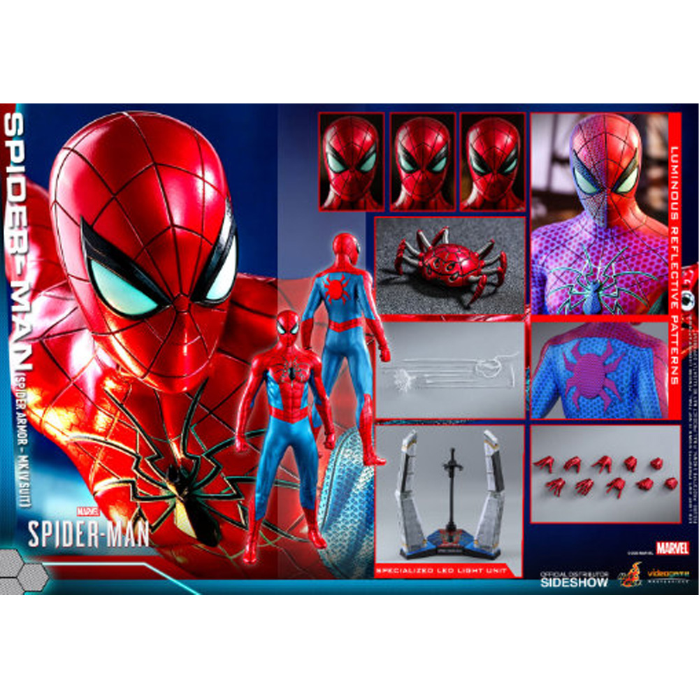 Hot Toys Figur Spider-Man (Spider Armor - MK IV Suit)