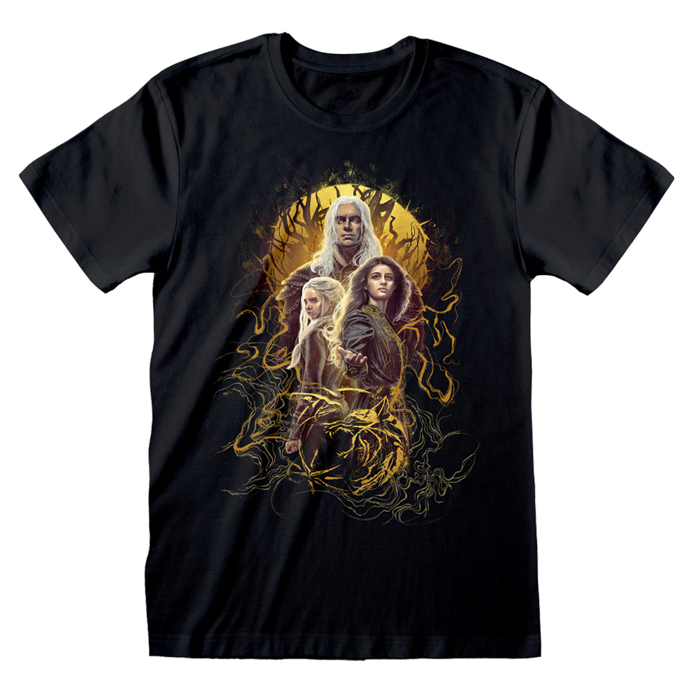Geralt, Yennefer & Ciri T-Shirt - The Witcher Geralt, Yennefer & Ciri T-Shirt - The Witcher