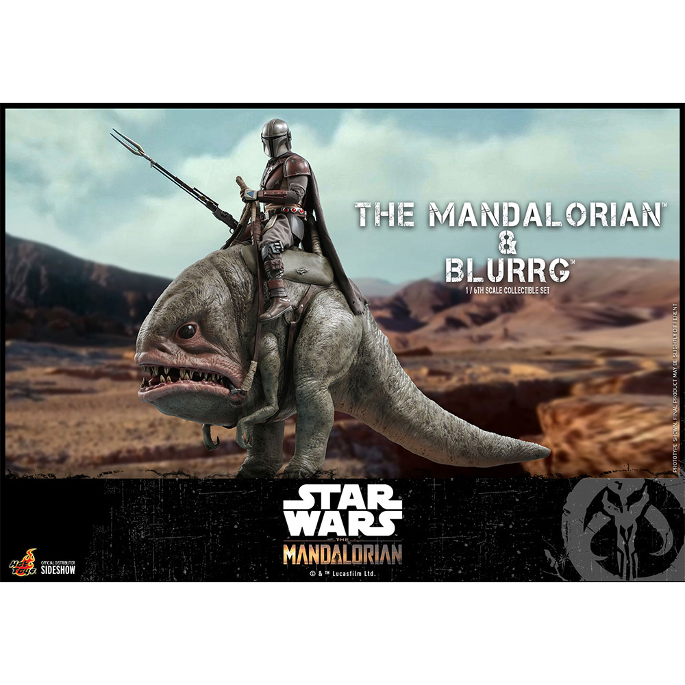 Hot Toys Figuren-Set Mandalorian and Blurrg - Star Wars The Mandalorian