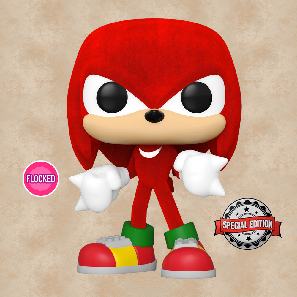 Funko POP! Knuckles - Sonic: The Hedgehog (Flocked Special Edition)
