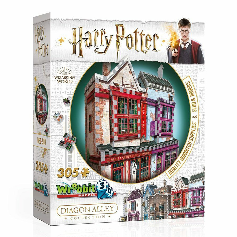 3D Puzzle Qualität für Quidditch & Slug & Jiggers Apotheke - Harry Potter