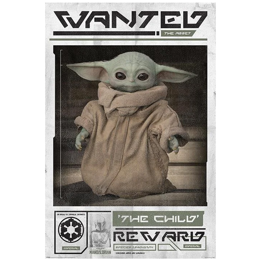 Baby Yoda (The Child) Wanted Maxi Poster - Star Wars Baby Yoda (The Child) Wanted Maxi Poster - Star Wars