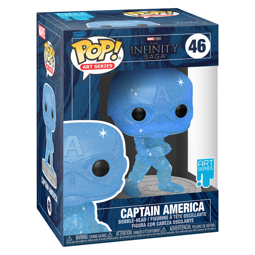 Funko POP! Captain America (Art Series) mit Schutzhülle - Marvel Infinity Saga