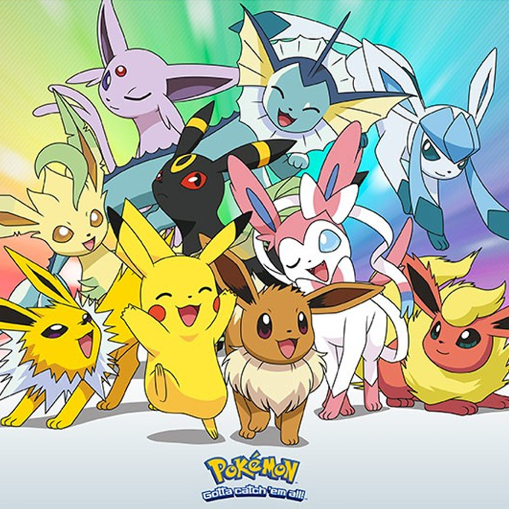 Eevee Evolutions & Pikachu Maxi Poster - Pokémon