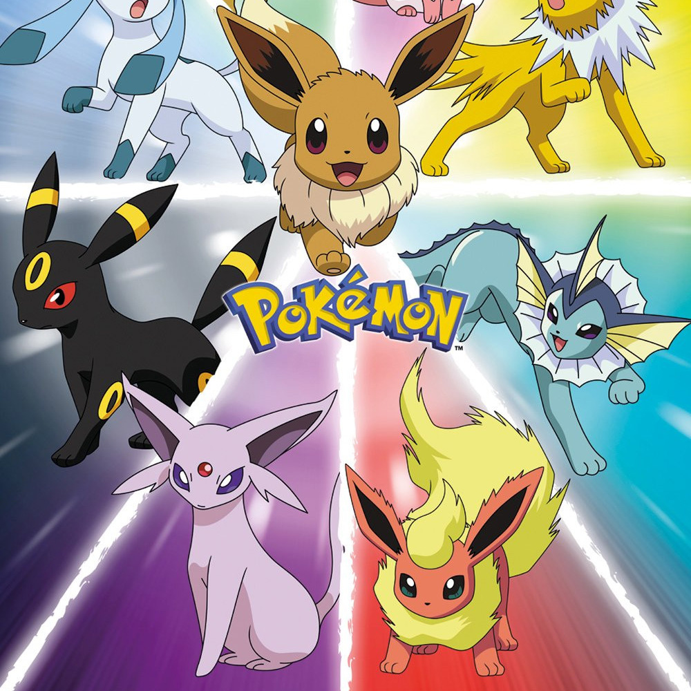 Eevee Evolution Maxi Poster - Pokémon