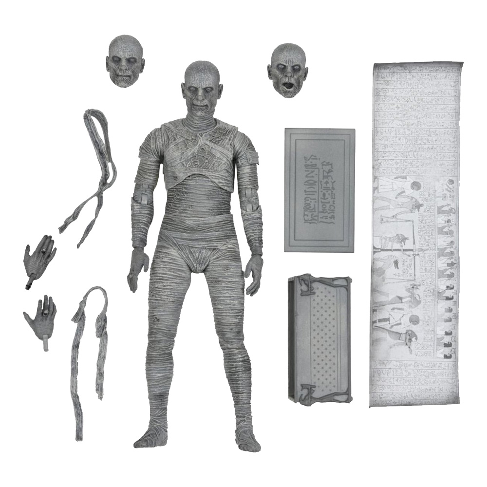 Ultimate Black and White Mummy Action Figur - Universal Monsters