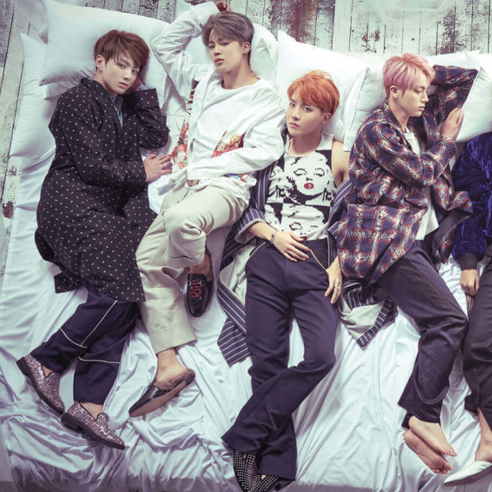 Group Bed Maxi Poster - BTS
